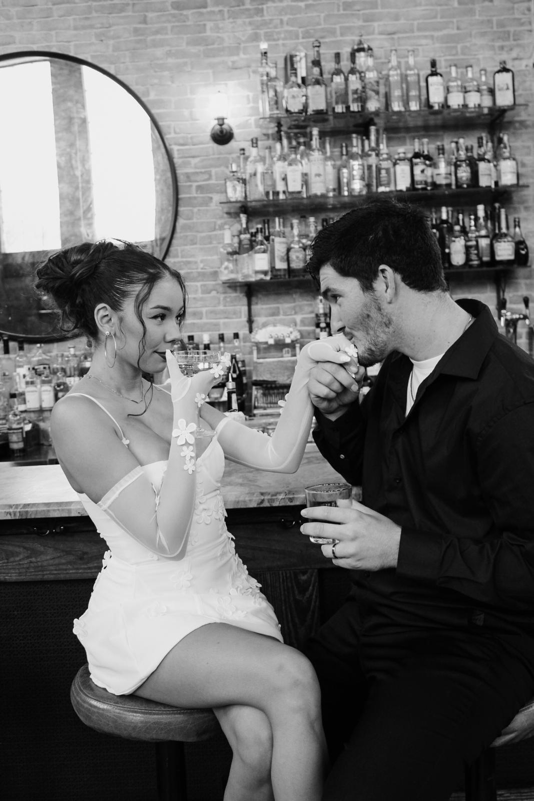 Daisy & Kyle Black and White Photo