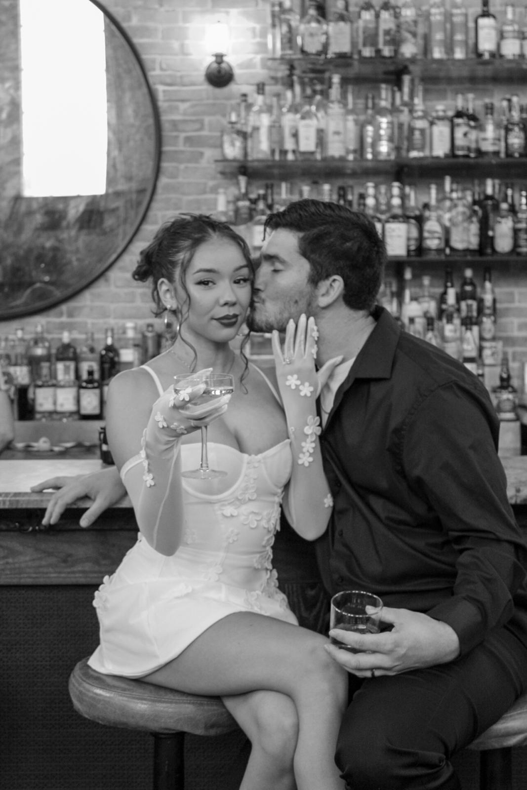 Daisy & Kyle Black and White Photo