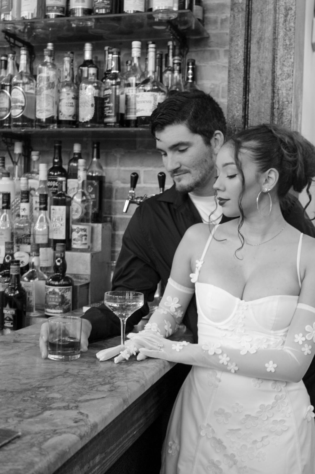 Daisy & Kyle Black and White Photo