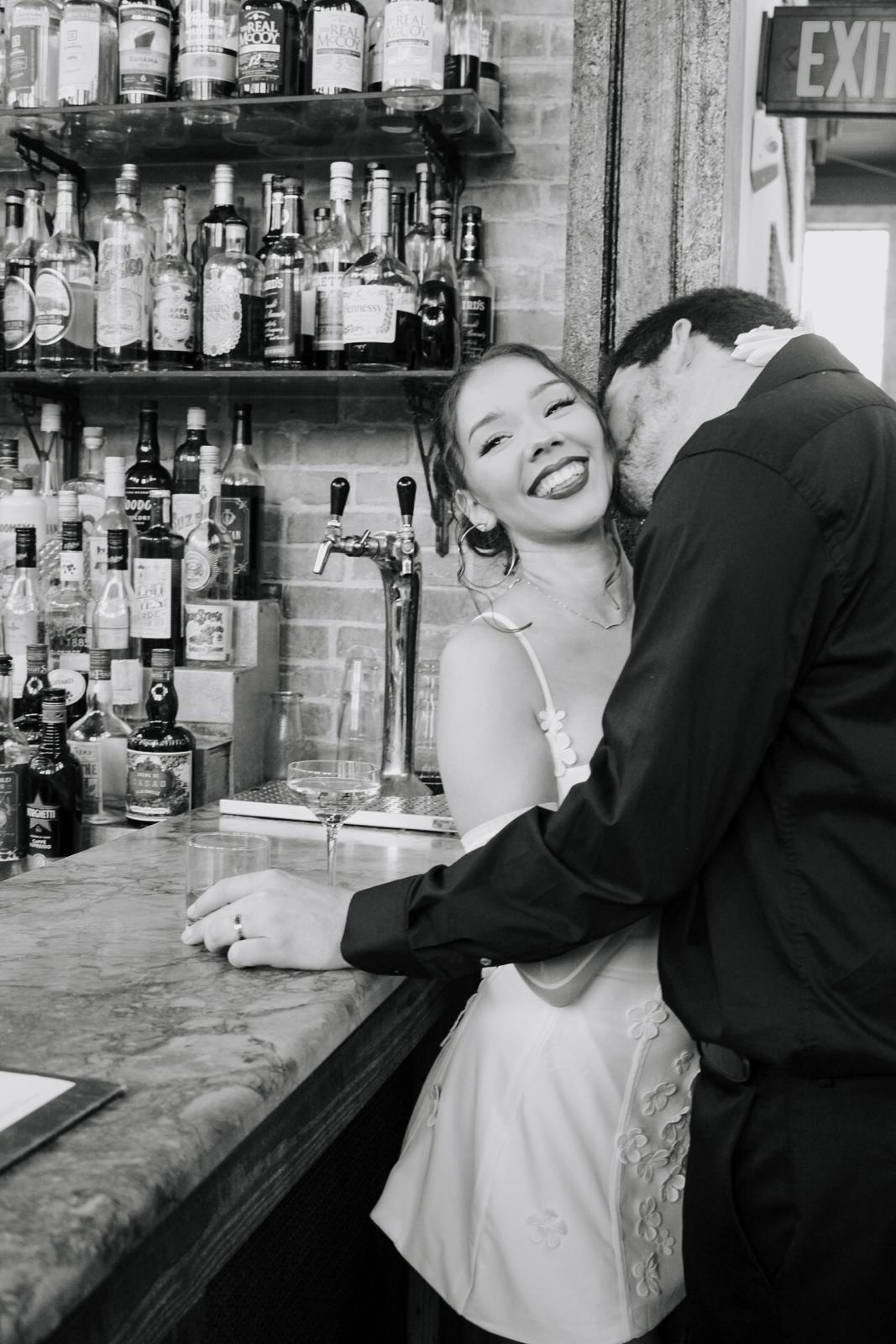 Daisy & Kyle Black and White Photo