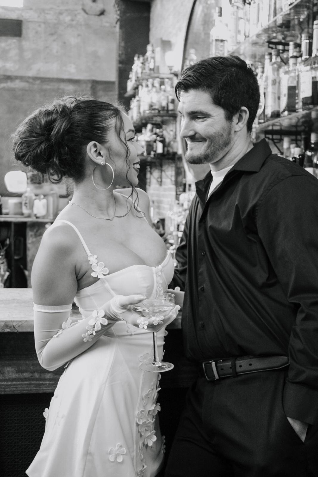 Daisy & Kyle Black and White Photo