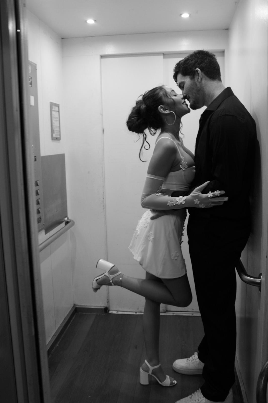 Daisy & Kyle Black and White Photo