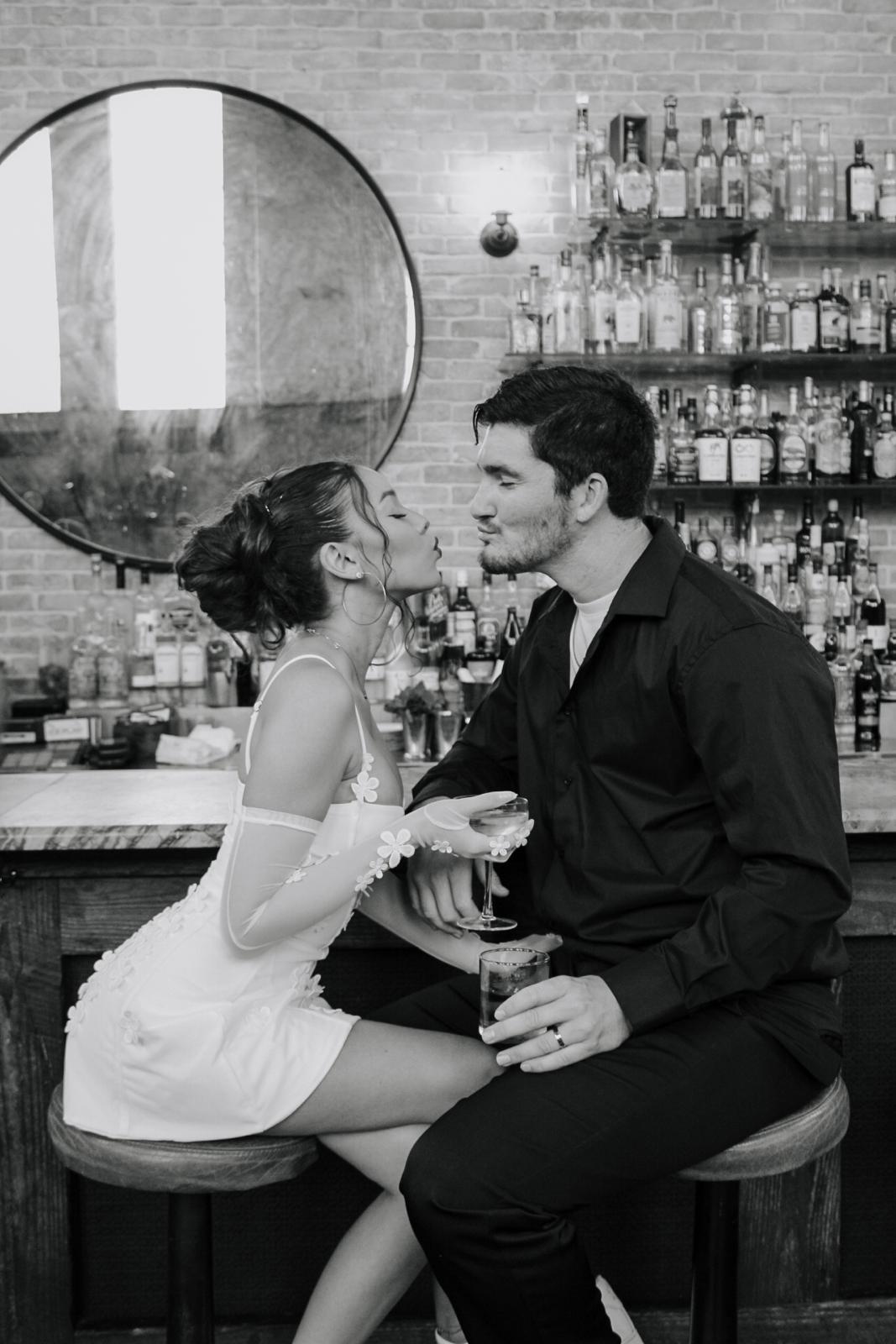 Daisy & Kyle Black and White Photo